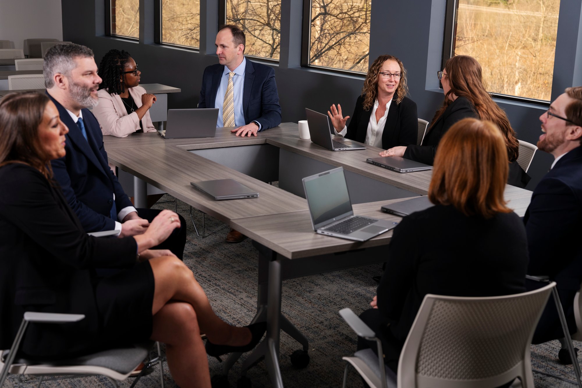 TruePlan team together discussing vendor management
